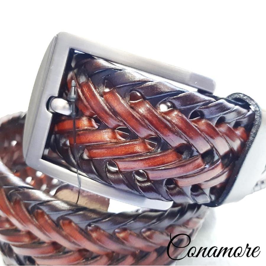 メッシュベルト メンズ レディース メッシュ ベルト 本革 牛革 ゴルフ カジュアル 学生 編み込み バックル 父の日 プレゼント | ブランド登録なし | 14