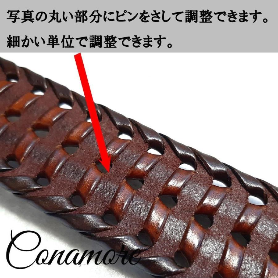 メッシュベルト メンズ レディース メッシュ ベルト 本革 牛革 ゴルフ カジュアル 学生 編み込み バックル 父の日 プレゼント | ブランド登録なし | 10