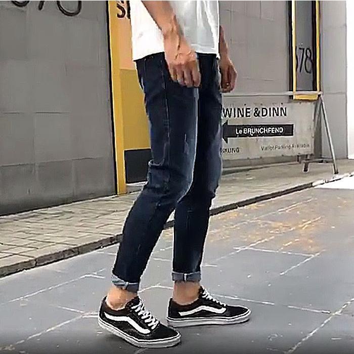 スキニーデニム スキニーパンツ デニム メンズ 大きいサイズ スキニー スキニージーンズ ダメージ ストレッチ デニム 夏 春 秋 冬 ズボン | ブランド登録なし | 08