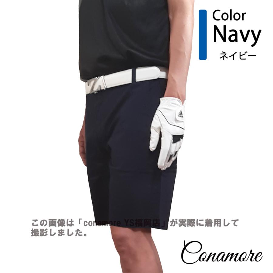 ゴルフウェア メンズ 夏 ストレッチパンツ ハーフパンツ ゴルフパンツ 半ズボン 無地 白 赤 紺 おしゃれ 春 秋 | ブランド登録なし | 11