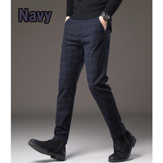 ゴルフウェア メンズ 春 秋 冬 ストレッチパンツ ズボン 伸縮 黒 紺 グレー 大きいサイズ | ブランド登録なし | 03