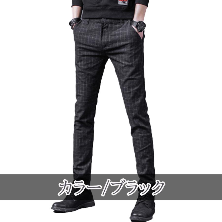 ゴルフウェア メンズ ストレッチパンツ パンツ ゴルフパンツ ズボン ロングパンツ チェック柄 おしゃれ 春 夏 秋　 | ブランド登録なし | 02