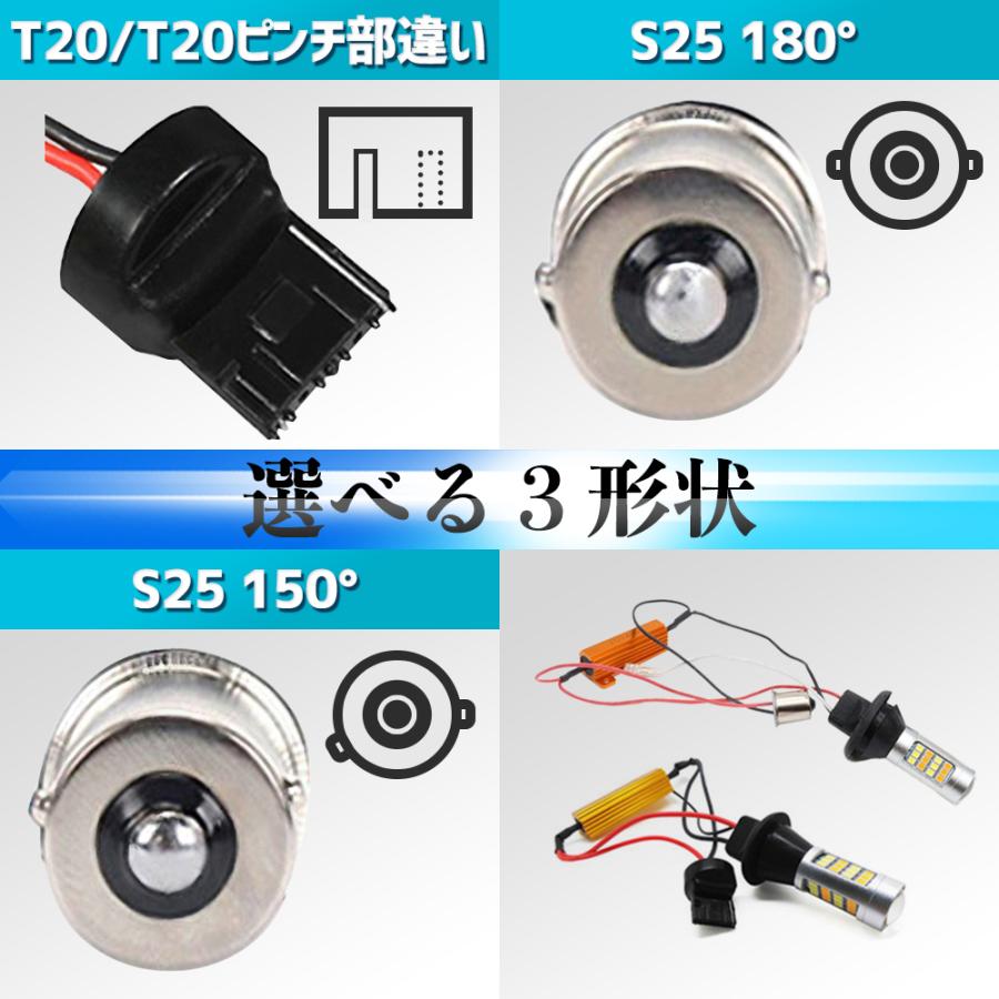 ウインカーポジション キット LED T20 /ピンチ部違い S25 150