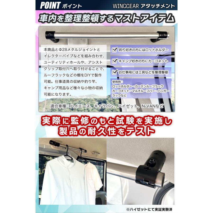 ステンレス製 アタッチメント Φ28 直径 28mm用 イレクター スペーシア