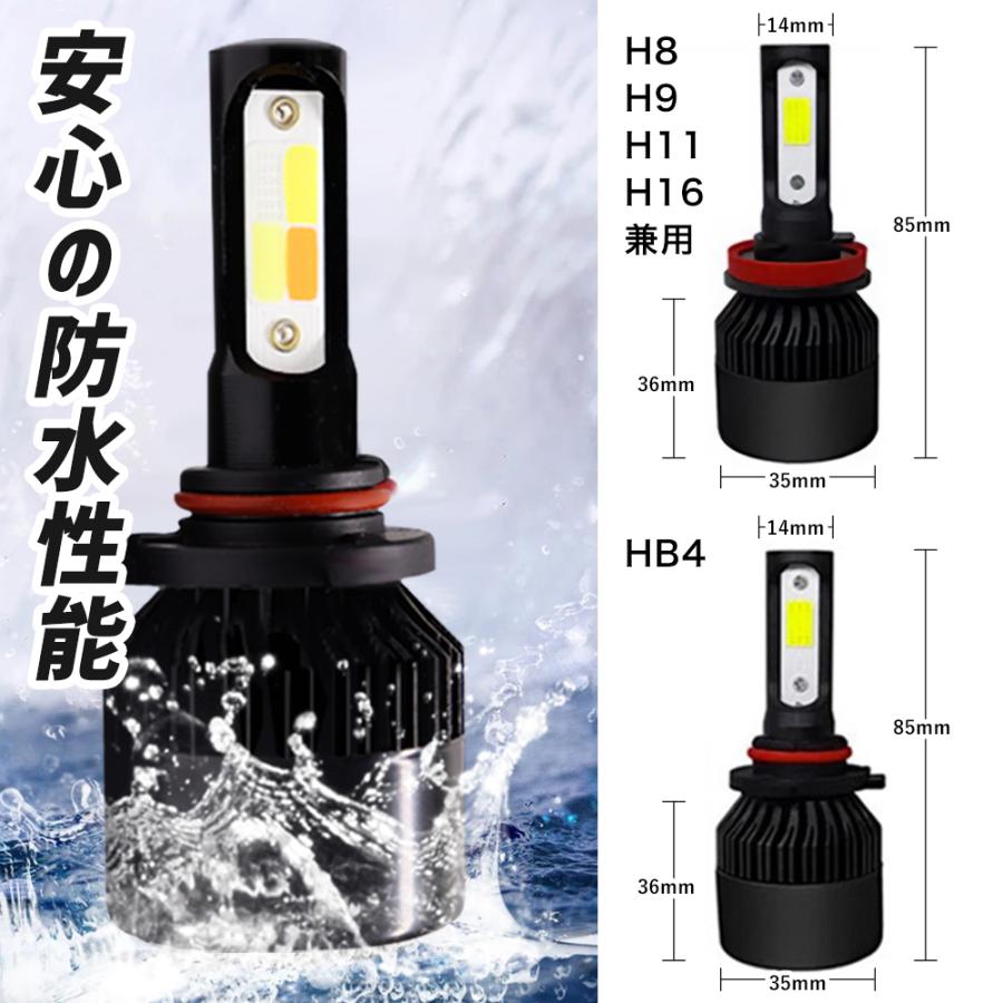 LED フォグランプ 4色切替 カラーチェンジ 16000LM H8/H9/H11 LED フォグランプ 4色切替 カラーチェンジ 16000LM H8/H9/H11