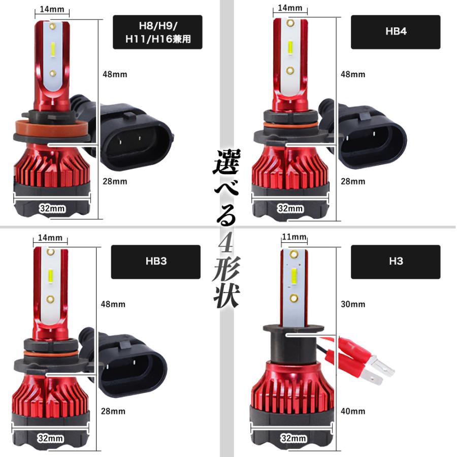 LED フォグランプ 24000LM H8/H9/H11/H16  HB4 HB3 H3 ホワイト イエロー ライムグリーン |  | 04
