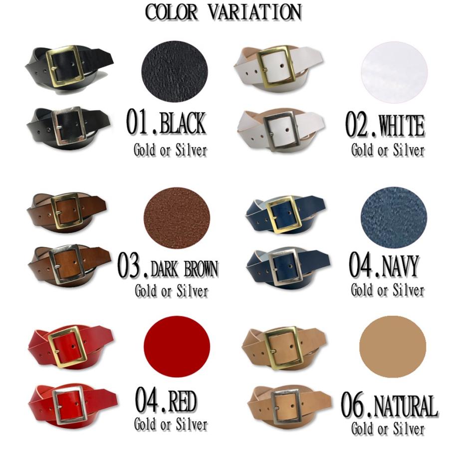 ベルト 栃木レザー メンズ 本革 40mm 牛革 固定サイズ 6カラー 2
