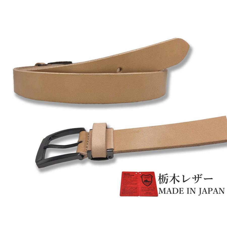 ベルト 栃木レザー ベルト メンズ ビジネス 本革 6カラー ヌメ革 牛革 国産 日本製 無地 カジュアル 30mm |  | 16