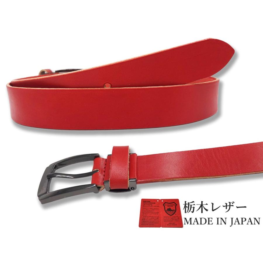 ベルト 栃木レザー ベルト メンズ ビジネス 本革 6カラー ヌメ革 牛革 国産 日本製 無地 カジュアル 30mm |  | 22