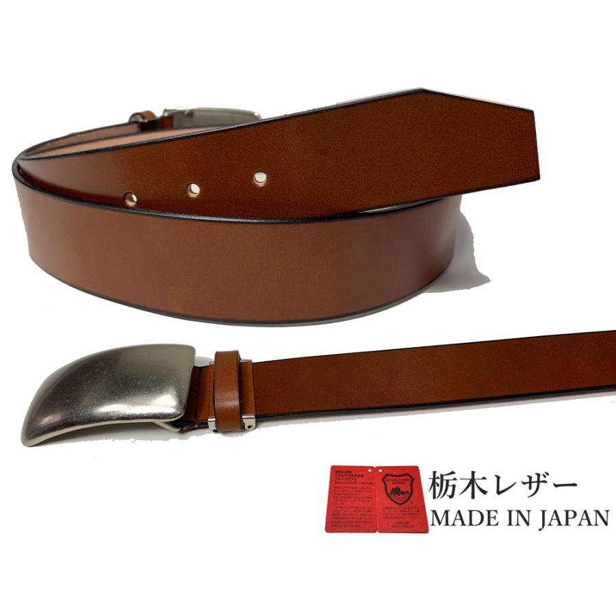 ベルト 栃木レザー ベルト メンズ 本革 40mm 牛革 黒色 ダークブラウン 国産 日本製 無地 カジュアル｜wingleather｜12