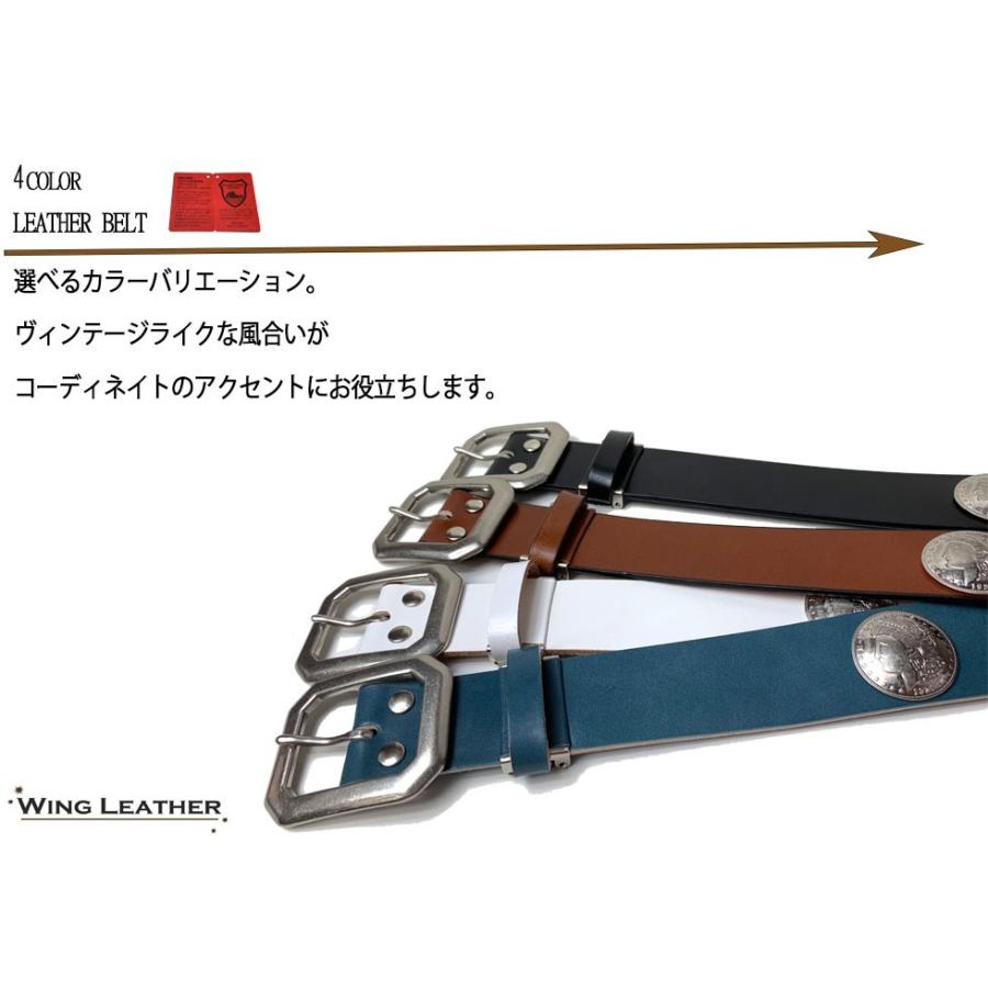 ベルト 栃木レザー メンズ 本革 40mm コンチョ 牛革 黒色 ダーク ベルト 栃木レザー メンズ 本革 40mm コンチョ 牛革 黒色 ダーク