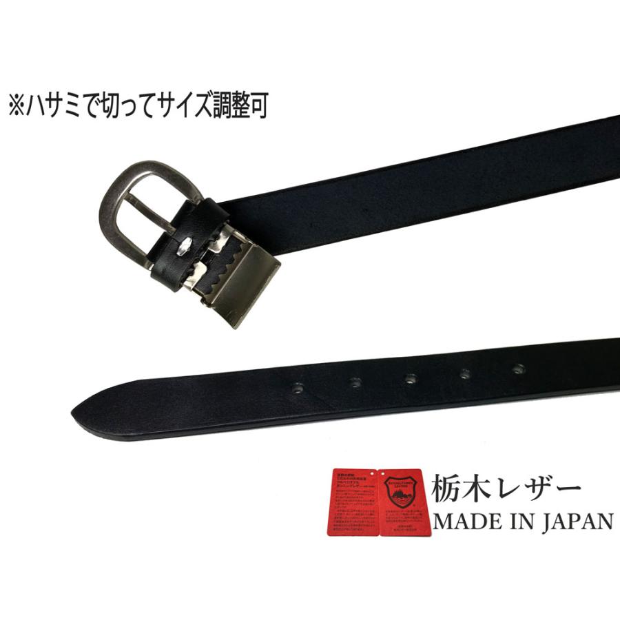 栃木レザー ベルト メンズ 訳あり B品 アウトレット 本革 30mm 牛革 黒色 ダークブラウン 国産 日本製 カジュアル｜wingleather｜10