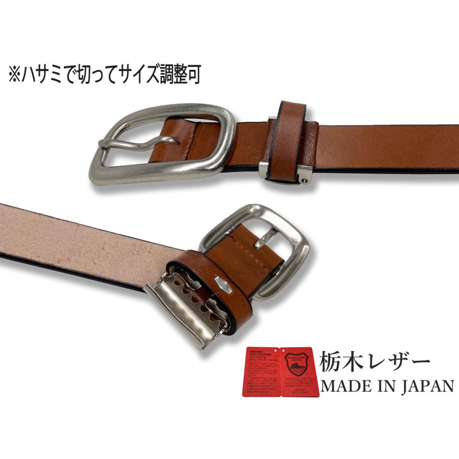 ベルト 栃木レザー ベルト メンズ ビジネス 本革 6カラー ヌメ革 牛革 国産 日本製 無地 カジュアル 30mm｜wingleather｜16