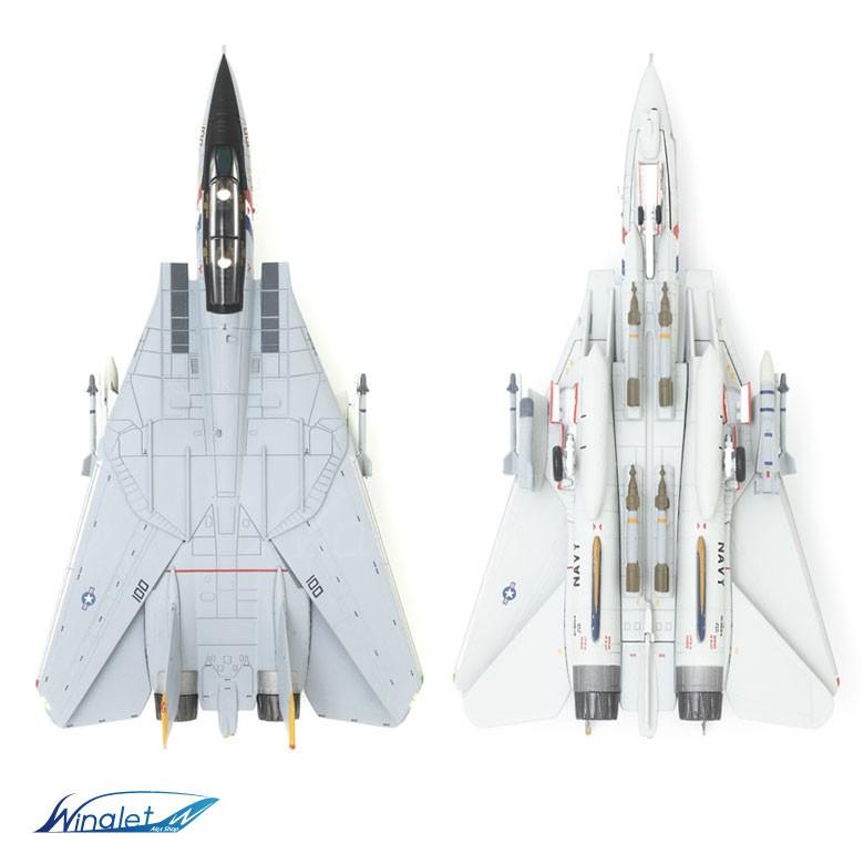 ダイキャストモデル 1/144 F-14 D トムキャット アメリカ海軍 2戦闘飛行隊 バウンティハンター 完成品 戦闘機 ミリタリー 航空 グッズ アイテム｜winglet｜09