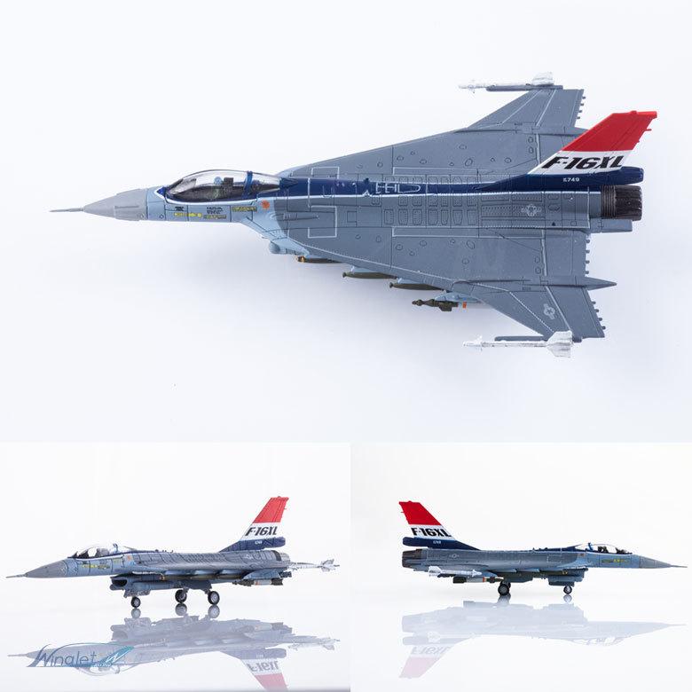 ダイキャストモデル 1/144 F-16XL Prototype XL-1 75-0749 スケールモデル 塗装済み 完成品 戦闘機 飛行機 航空 グッズ アイテム｜winglet｜05