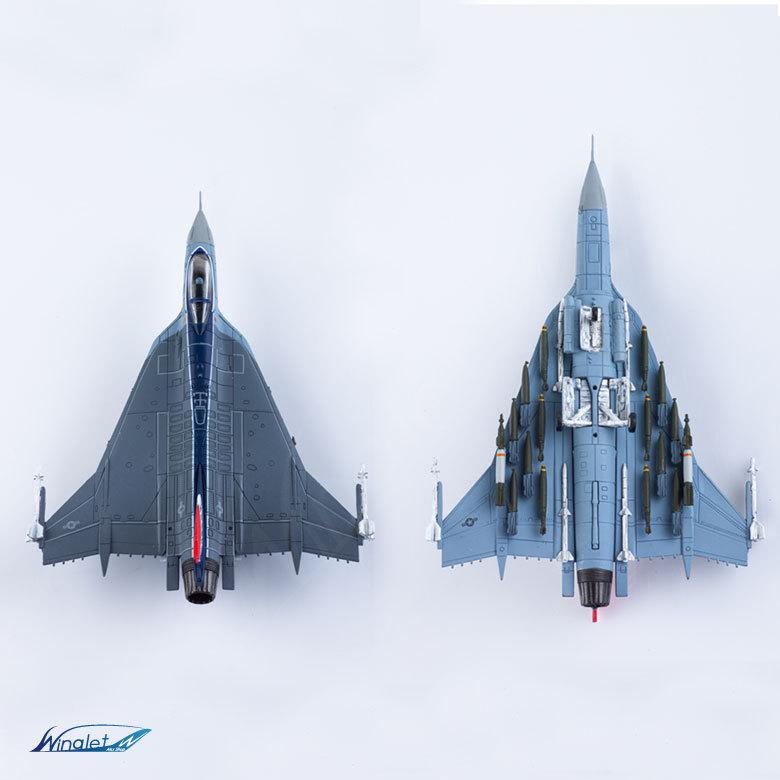 ダイキャストモデル 1/144 F-16XL Prototype XL-1 75-0749 スケールモデル 塗装済み 完成品 戦闘機 飛行機 航空 グッズ アイテム｜winglet｜06