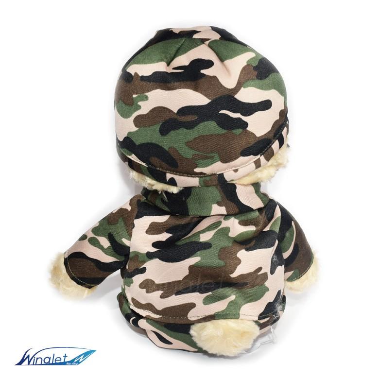 ラッピング 無料 陸上自衛隊 迷彩 鉄帽 ヘルメット タイプ テディベア