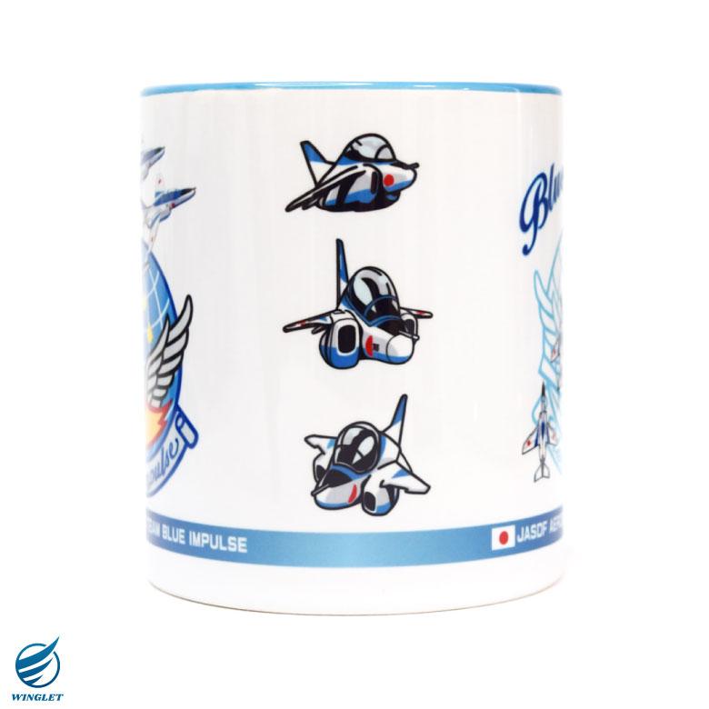 ブルーインパルス マグカップ エンブレム T-4 陶器製 自衛隊 松島基地