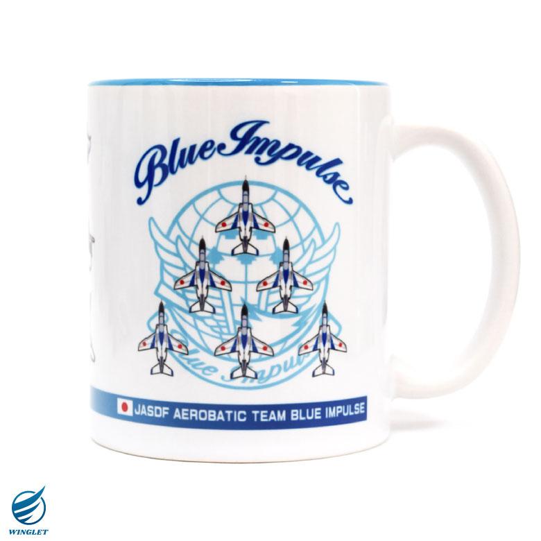 ブルーインパルス マグカップ エンブレム T-4 陶器製 自衛隊 松島基地