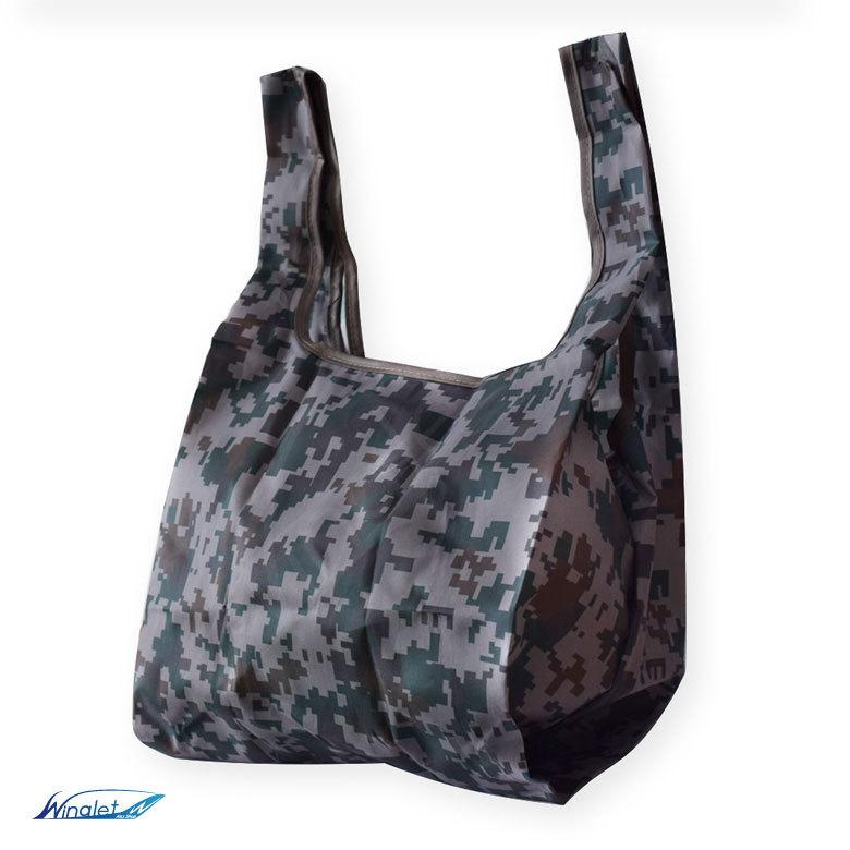 航空自衛隊 デジタル迷彩 コンパクト エコバッグ 折りたたみ 空自