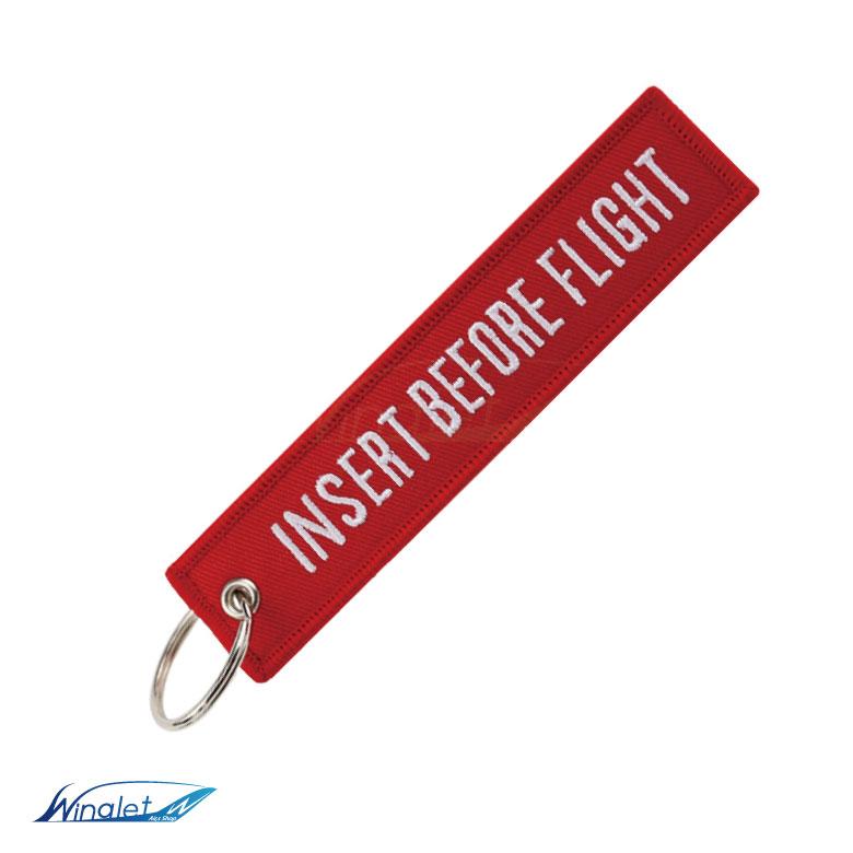 INSERT BEFORE FLIGHT 飛行前に挿入 インサート キーチェーン