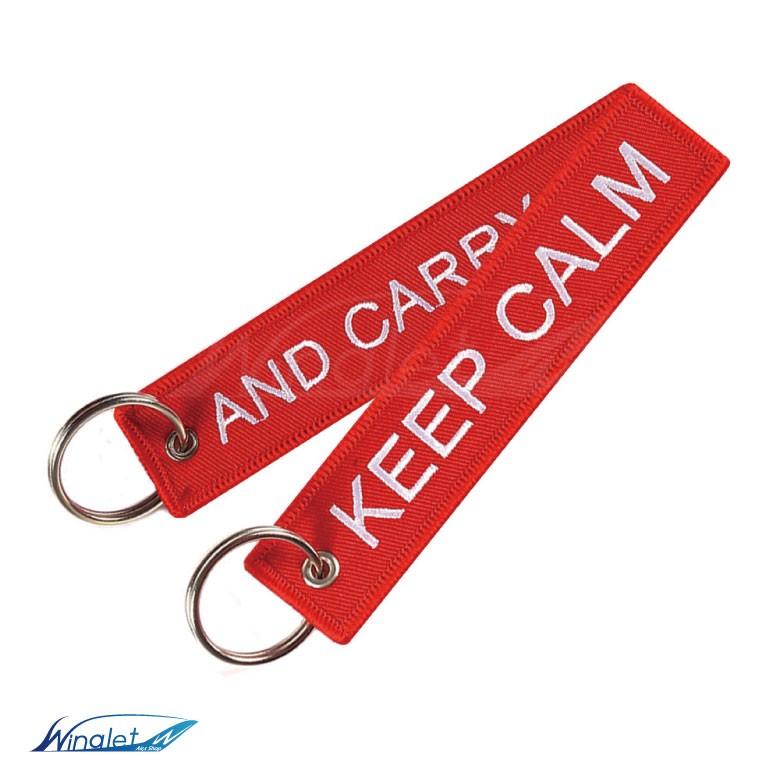 KEEP CALM AND CARRY ON キーチェーン キーホルダー タグ カラー
