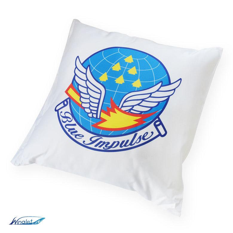 航空自衛隊 ブルーインパルス クッション エンブレム & T-4 光沢
