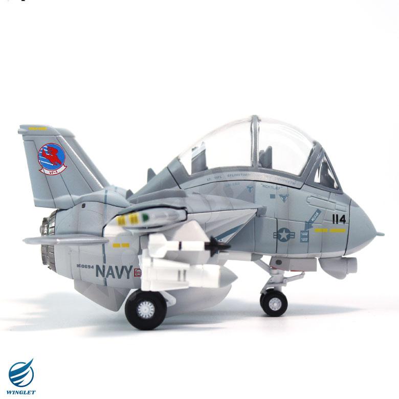 F-14 TOMCAT VF-1 TOPGUN Ver デフォルメ ダイキャスト モデル 塗装