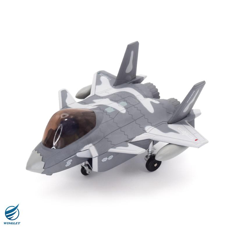 Qver 中国人民解放軍空軍 J-20 威龍 戦闘機 デフォルメ ダイキャスト