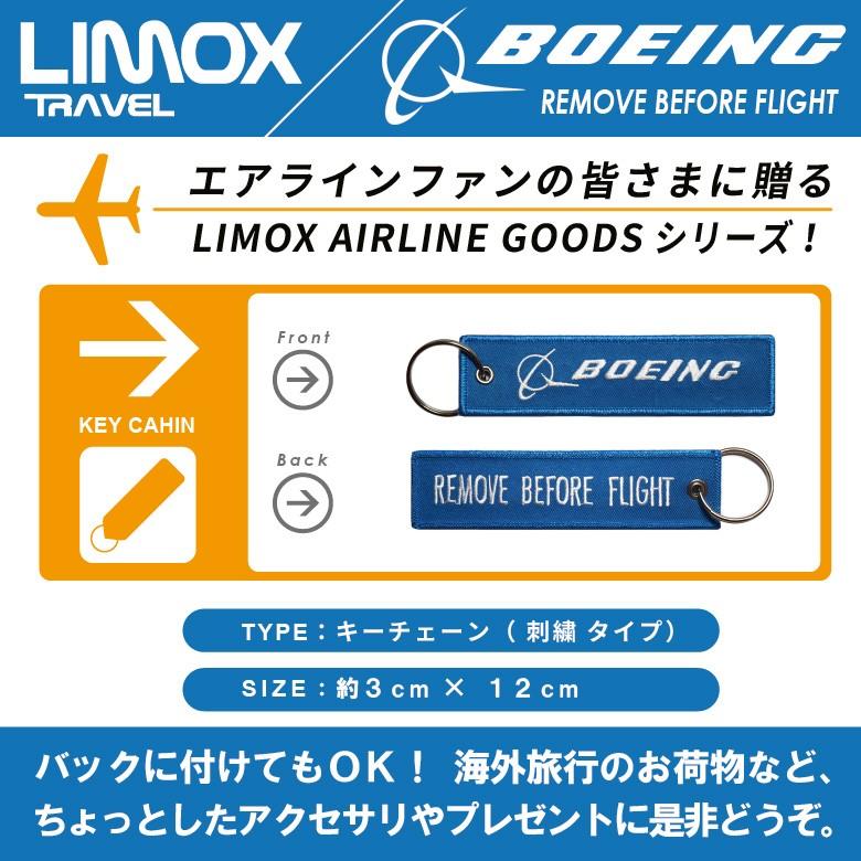 LIMOX キーチェーン フライトタグ ボーイング ロゴ Boeing REMOVE