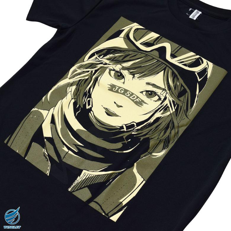 陸上自衛隊 陸自 Face Tシャツ 速乾 ドライ カラー ブラック 自衛隊