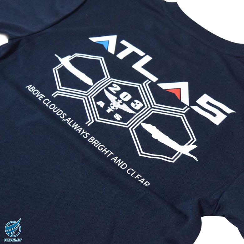 リニューアル 海上自衛隊 第203教育飛行隊 ATLAS 速乾 ドライ Tシャツ