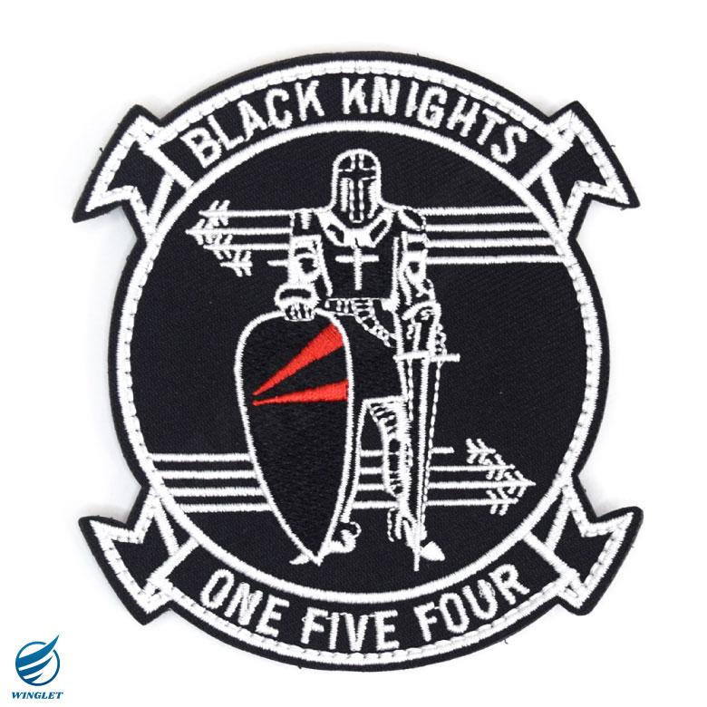 アメリカ海軍 第154戦闘攻撃飛行隊 ブラックナイツ Ver.01 刺繍