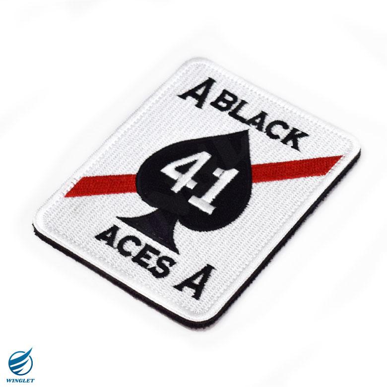アメリカ海軍 第41戦闘攻撃飛行隊 ブラックエイセス 刺繍 ワッペン