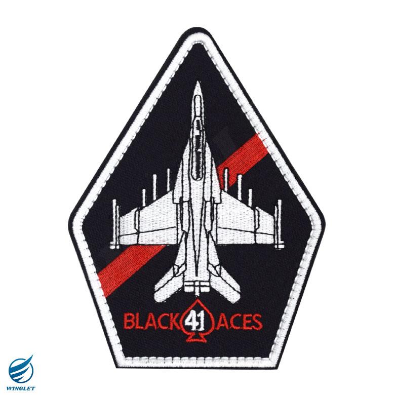 テツ 米海軍トムキャットVF-41ブラックエイセス パッチワッペンセット テツ 米海軍トムキャットVF-41ブラックエイセス パッチワッペン