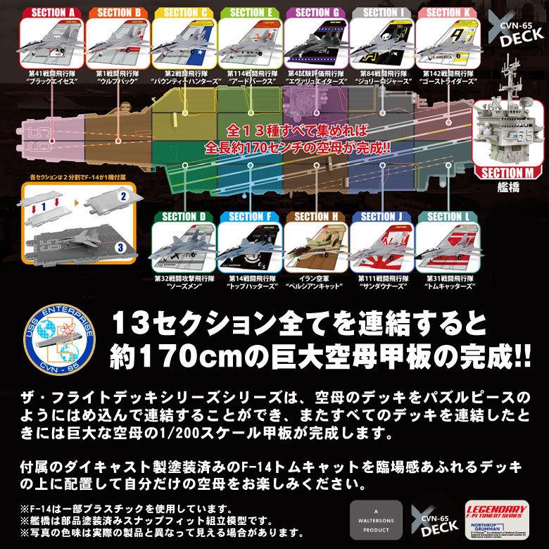ザ・フライトデッキ シリーズ セクションB 1/200 アメリカ海軍 空母 エンタープライズ F-14 TOMCAT ウルフパック 付属 ダイキャスト製 模型 ジオラマ パネル |  | 07