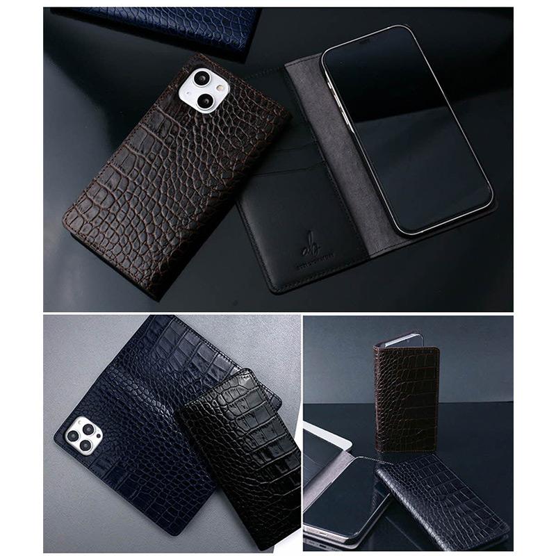 iPhone14 Pro / iPhone 14 ケース 手帳型 本革 ABBI SIGNATURE LIPARI
