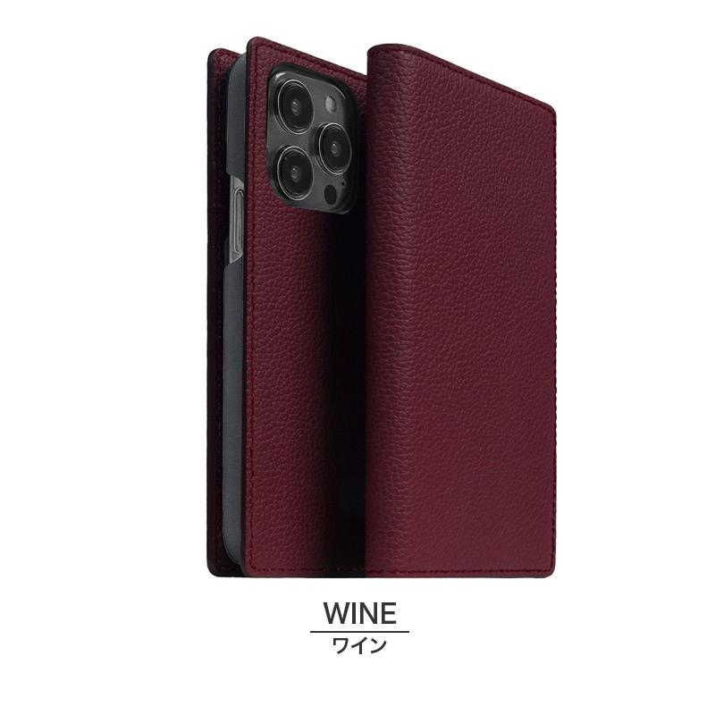 iPhone14 Pro ケース 手帳型 本革 ABBI SIGNATURE VINTAGEイタリアン