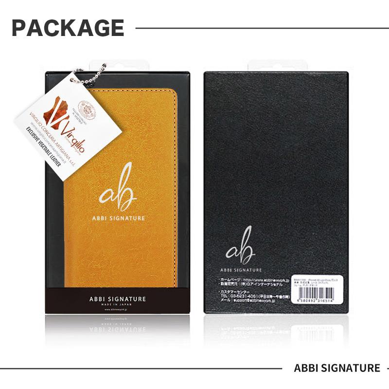 新品未使用ABBI SIGNATURE iPhone 15 Pro 手帳型ケース iPhone15 Pro / iPhone 15 ケース 手帳型 本革 ABBI SIGNATURE