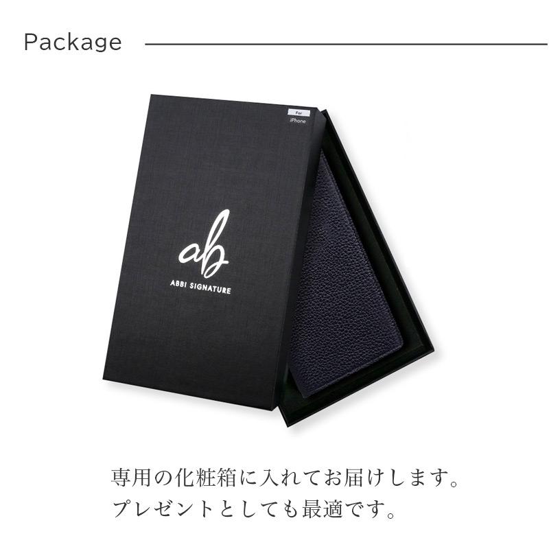 ABBI SIGNATURE iPhone16 Pro 16 ProMax ケース 背面 本革 シュラン