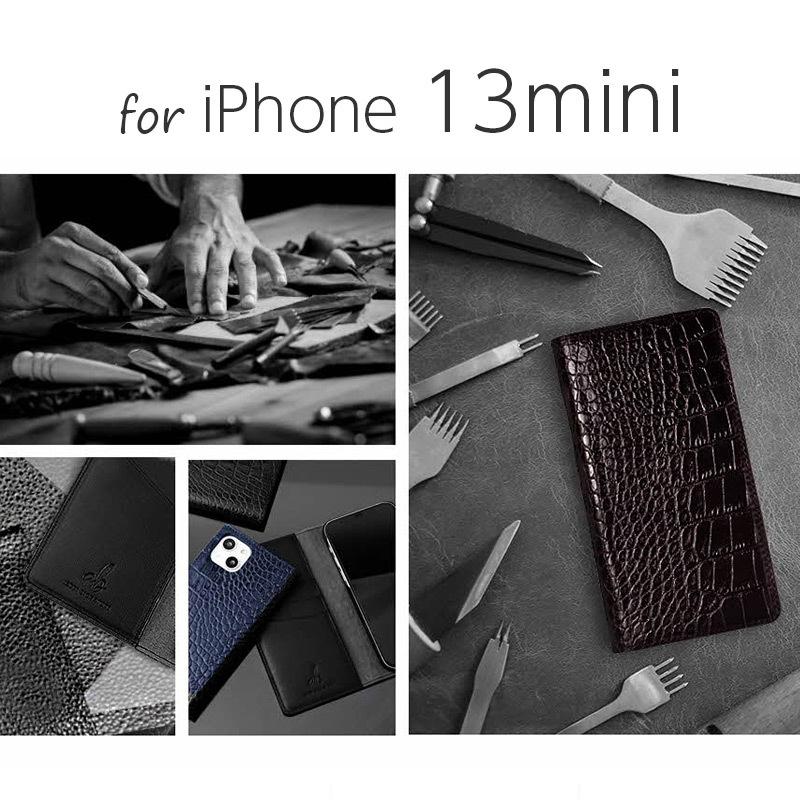 iPhone13 mini ケース 手帳型 本革 ABBI SIGNATURE イタリアン iPhone13 mini ケース 手帳型 本革 ABBI SIGNATURE イタリアン
