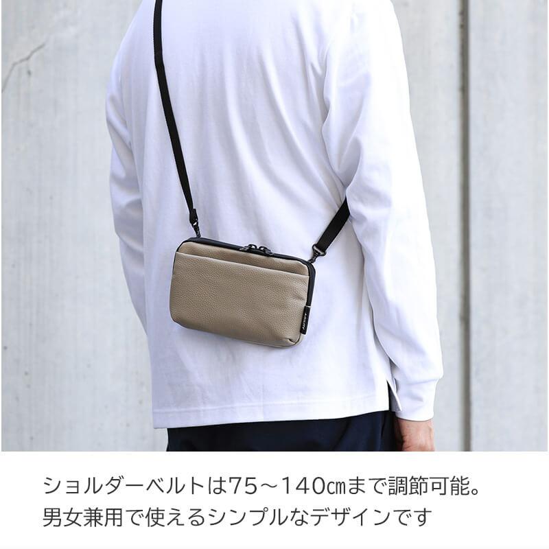 AGILITY（アジリティ） ミニ ショルダーバッグ メンズ 横型 本革