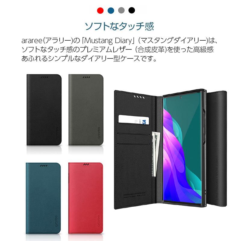 araree Mustang Diary for Galaxy Note20 Ultra 5G 手帳型ケース SC-53A SCG061 手帳 カード収納 Qi充電 カバー ギャラクシー note20 ウルトラ カバー レザー｜winglide｜03