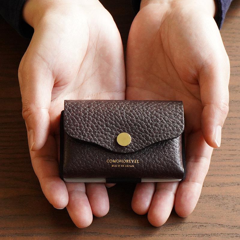 小さい財布 革 COMONOREVEL TINY WALLET  EMBOSSED & SMOOTH CR01 お札入れ 小銭入れ カード入れ 日本製 ミニ財布 メンズ ブランド プレゼント ギフト｜winglide｜15