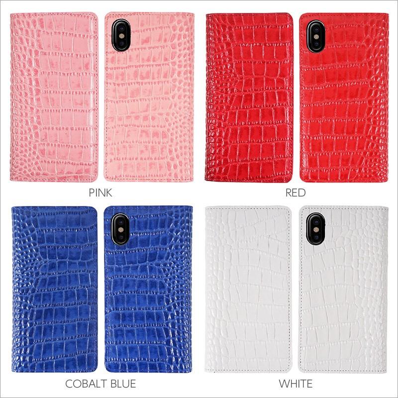 iPhone Xs Max ケース 手帳型 本革 レザー GAZE Vivid Croco Diary アイフォン XsMax テンエスマックス 手帳型ケース iPhone10s アイフォン10s マックス case｜winglide｜05