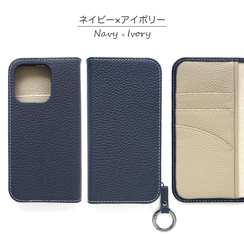 iPhone 16 Pro シュリンクレザーケース エトープ HANARO公式 | iPhone 16 Pro MagSafe対応 シュリンクレザー 手帳