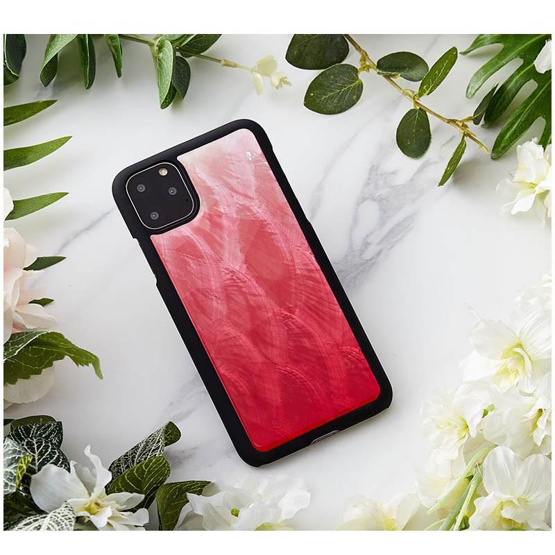 ikins iPhone11 Pro Max ケース 貝殻 キラキラ 天然貝