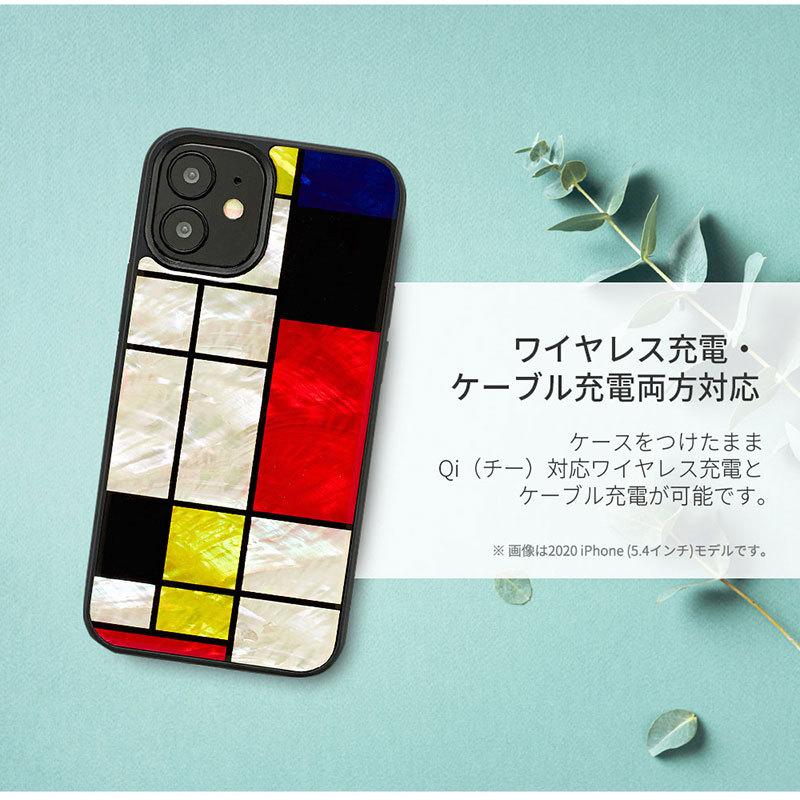 ikins（アイキンス） iPhone12 / iPhone12 Pro ケース 天然貝 背面