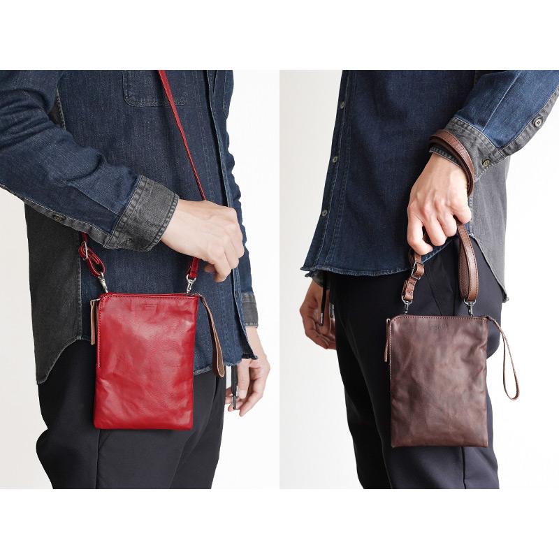 サコッシュ レディース メンズ レザー Butler Verner Sails 馬革