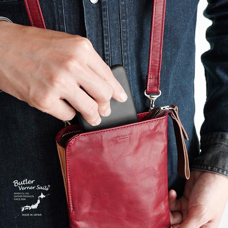 サコッシュ レディース メンズ レザー Butler Verner Sails 馬革